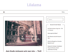 Tablet Screenshot of lilalama.de